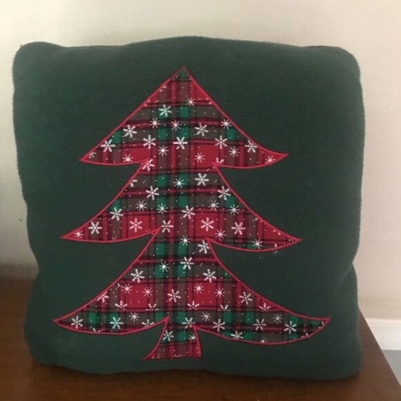 Rare Vintage Handmade Soft Christmas Tree Pillow - Picture 2 of 9